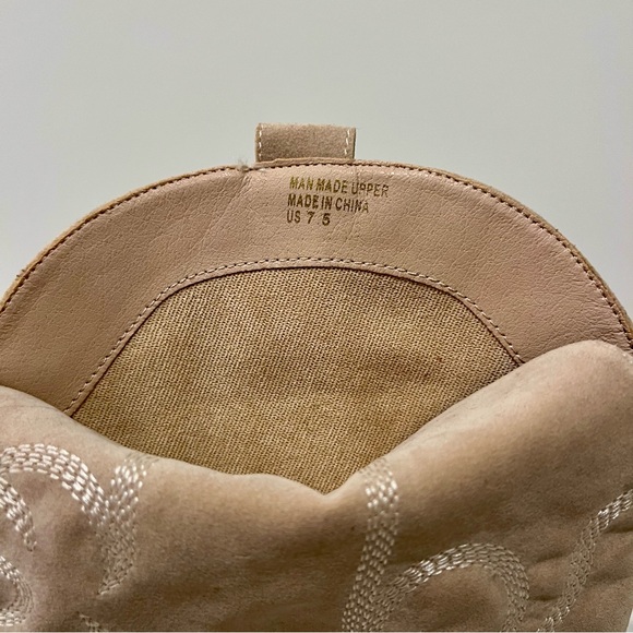 Altar'd State Beige Suede Western Knee Boots - Picture 6 of 7